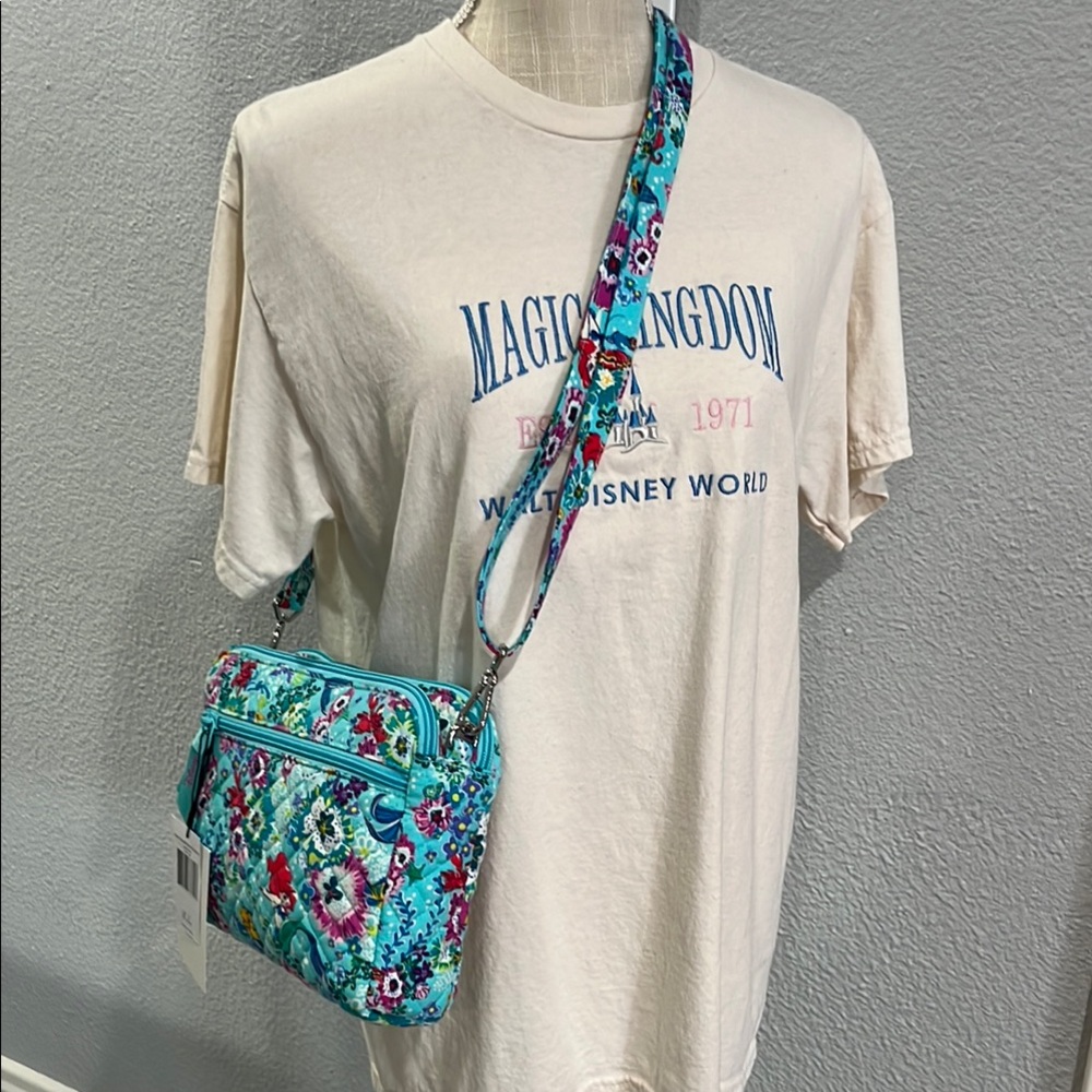 NWT Vera Bradley The Little Mermaid Triple Compartment Crossbody - Picture 9 of 10